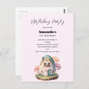 Cute Bunny Rabbit Japanese Kawaii Style Postcard