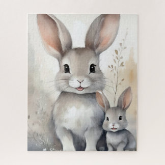 Cute Bunny Rabbit Jigsaw Puzzle