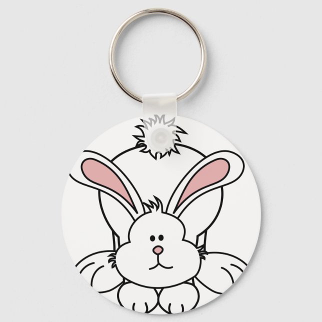 Cute Bunny Rabbit Keychain (Front)