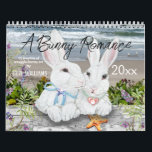 Cute Bunny Rabbit Nature Art Woodland Garden Calendar<br><div class="desc">This whimsical calendar celebrates "A Bunny Romance" with 12 colorful artistic scenes of cute bunny rabbit couples enjoying each month's festivities. Perfect for the Year of the Rabbit, 2023! Snuggle bunny companions in winter snow, in flower gardens, in woodland settings, enjoying time at the sea coast, in a pumpkin patch,...</div>
