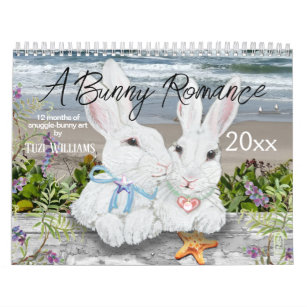 Cute Bunny Rabbit Nature Art Woodland Garden Calendar