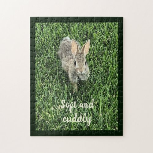 Cute Bunny Rabbit Photo Jigsaw Puzzle