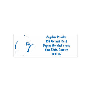 Cute bunny rabbit sitting with carrot cartoon self-inking stamp