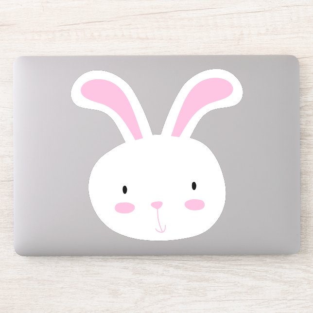 Cute Bunny Rabbit Sticker (Computer)