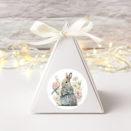 Cute Bunny Rabbit Watercolor Sticker