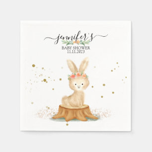 Cute Bunny Rabbit wildlife baby newborn Napkins