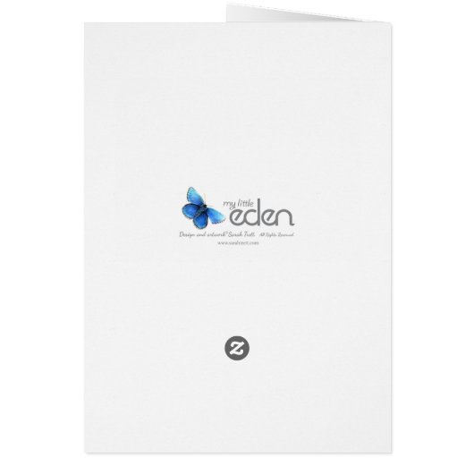 Cute bunny rabbit yellow and grey Easter card (Back)