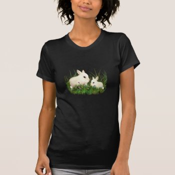 Cute Bunny Rabbits T-shirt by AutumnRoseMDS at Zazzle