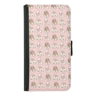 Cute bunny samsung galaxy s5 wallet case