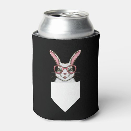 Cute Bunny Showing From The Pocket Can Cooler