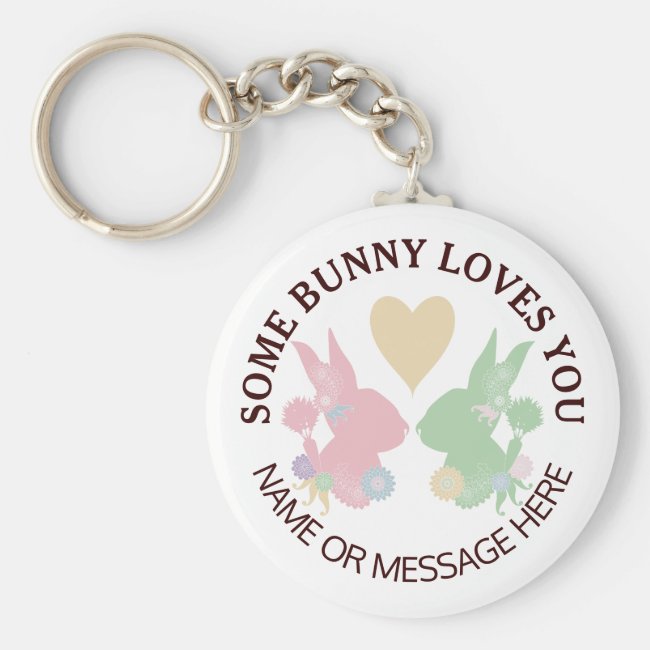 Cute Bunny Silhouettes and Heart Pastels 2