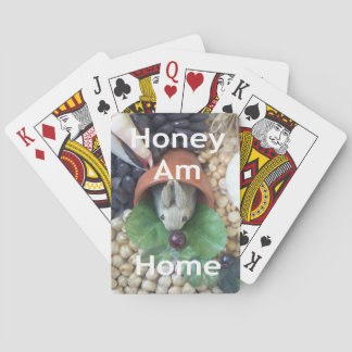 Cute Bunny Snacking Poker Cards