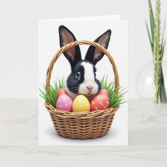 Cute Bunny Spring Celebration Card (Front)