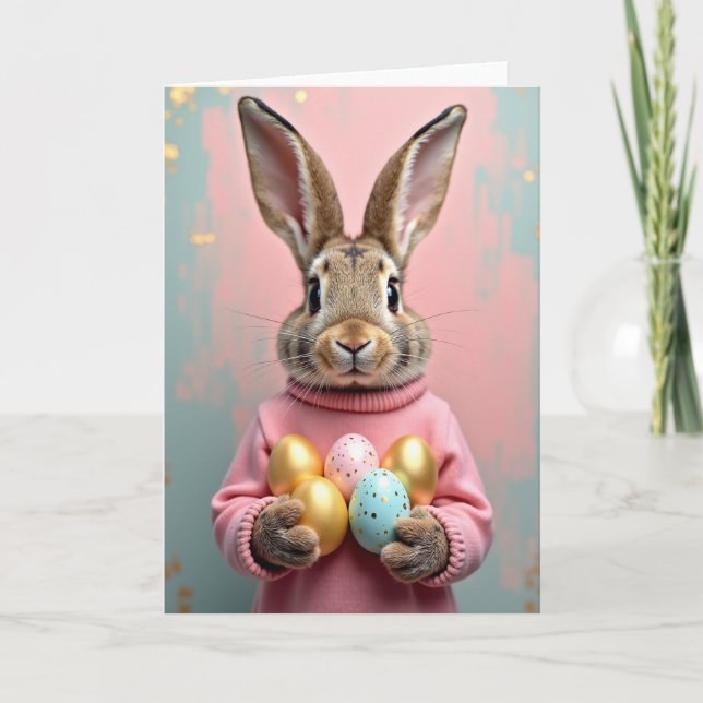 Cute Bunny Spring Offer Card (Front)