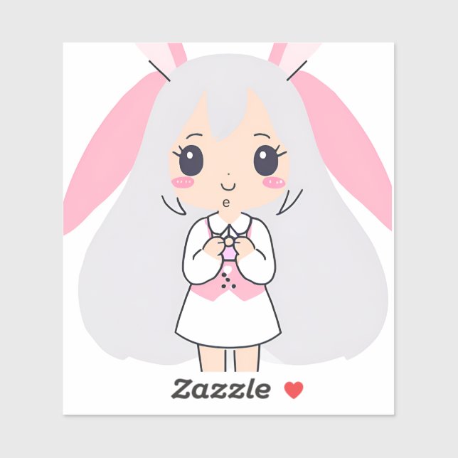 Cute Bunny Sticker (Sheet)