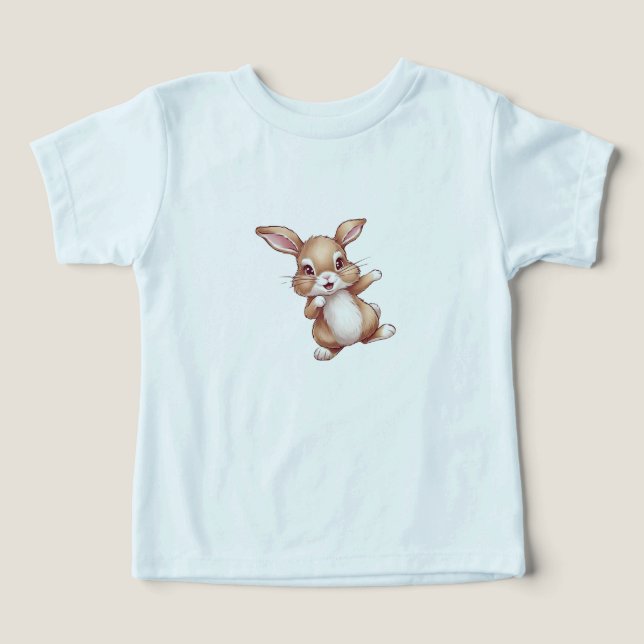 Cute Bunny Toddler T-Shirt Kid Animal Print  (Design Front)