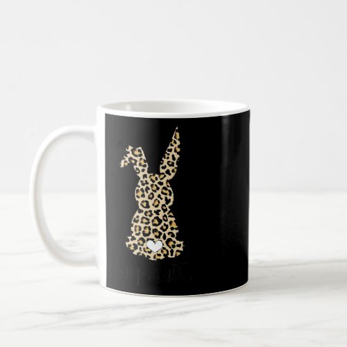 Cute Bunny Wearing Glasses Leopard Happy Easter Da Coffee Mug