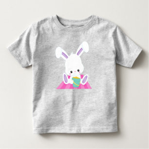 Cute Bunny, White Bunny, Baby Bunny, Beach Bucket Toddler T-shirt