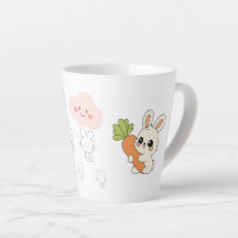 Cute Bunny with Carrot Coffee Mug | Adorable Rabbi