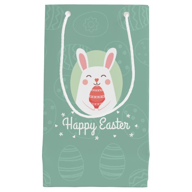Cute Bunny with Easter Egg | Gift Bag (Front)