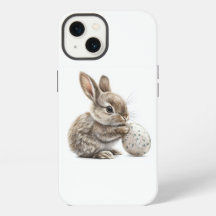 Cute Bunny with Easter Egg Phone Case