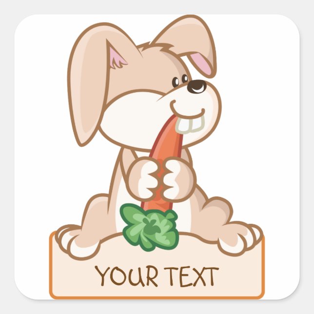 Cute bunny with name tag (Front)