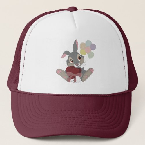  cute bunny with valentine hearts and Trucker Hat