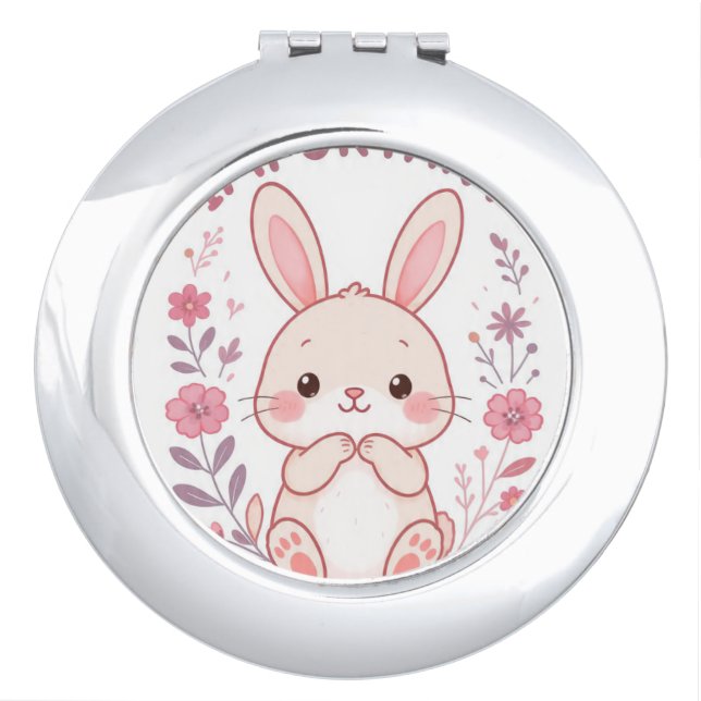 Cute Bunny You Are Important Compact Mirror - love (Front)