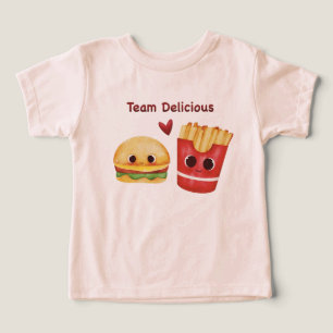 Cute Burger & Fries Best Friends Baby T-Shirt Toddler T-shirt