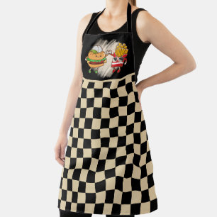 cute burger fries Vendors Apron
