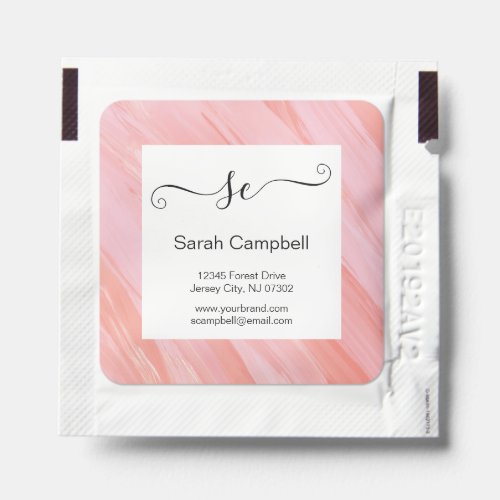 Cute Business Card WatercolorHand Sanitizer Packet