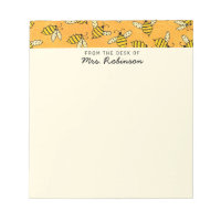 Cute Busy Bees Teacher From the Desk of