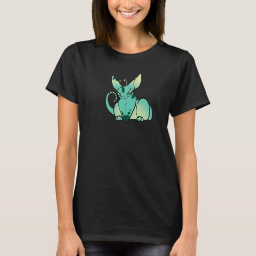 Cute But Angry Alien Cat T_Shirt