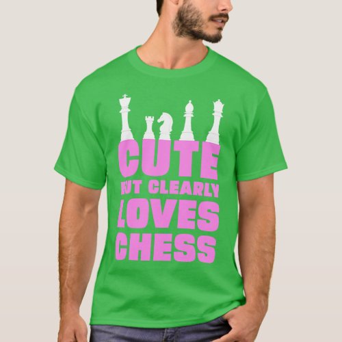 Cute but clearly loves chess 1 T_Shirt