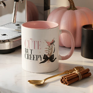 Cute But Creepy Pink Coquette Skeleton Cocktail Mug