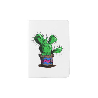 Cute but Dangerous Cactus Dragon Passport Holder