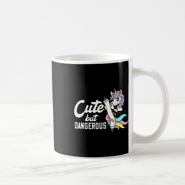 Cute But Dangerous Gift Bjj Mma Boxing  Coffee Mug (Right)