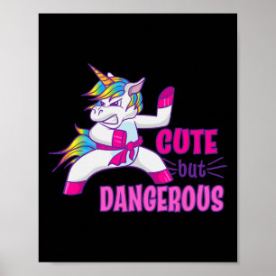 Cute But Dangerous Ninja Karate Taekwondo Kung Fu Poster