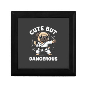 Cute But Dangerous Pug Dog Karate Gift Box