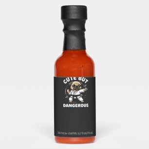 Cute But Dangerous Pug Dog Karate Hot Sauces