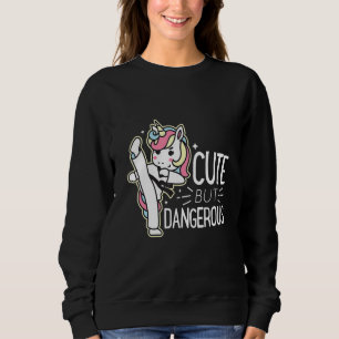 Cute But Dangerouss Karate Taekwondo Funny For Men Sweatshirt