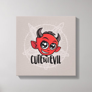 Cute But Evil Canvas Print