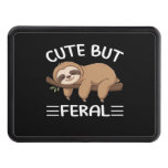 cute but feral funny sloth for animal lover men wo hitch cover