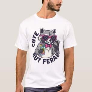 Cute But Feral Trash Panda Raccoon T-Shirt