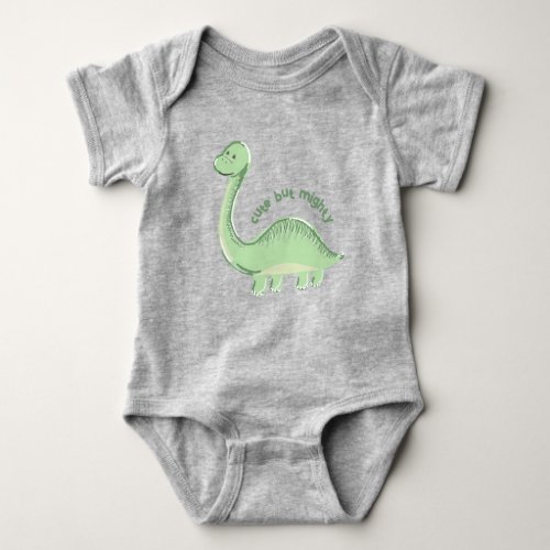 Cute But Mighty Green Brontosaurus Shirt