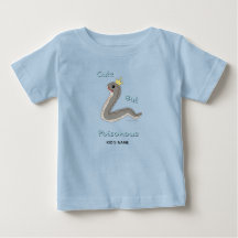 Cute But Poisonous Custom Name Color-Block Toddler