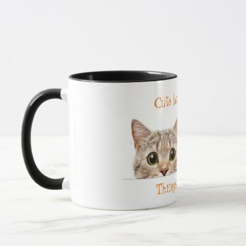 Cute But Psycho Cat 11oz Two_Tone Coffee Mug