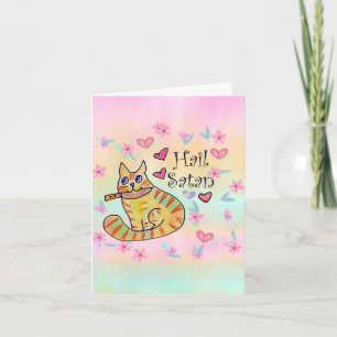 Cute but sarcastic kitty cat adorable note card