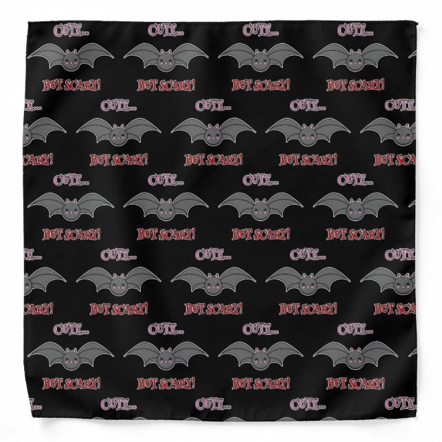 Cute but Scary Bat Bandana (Front)