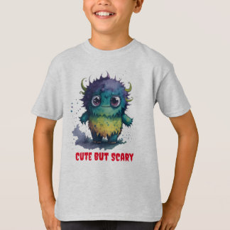 Cute But Scary Cartoon Monster Design T-Shirt